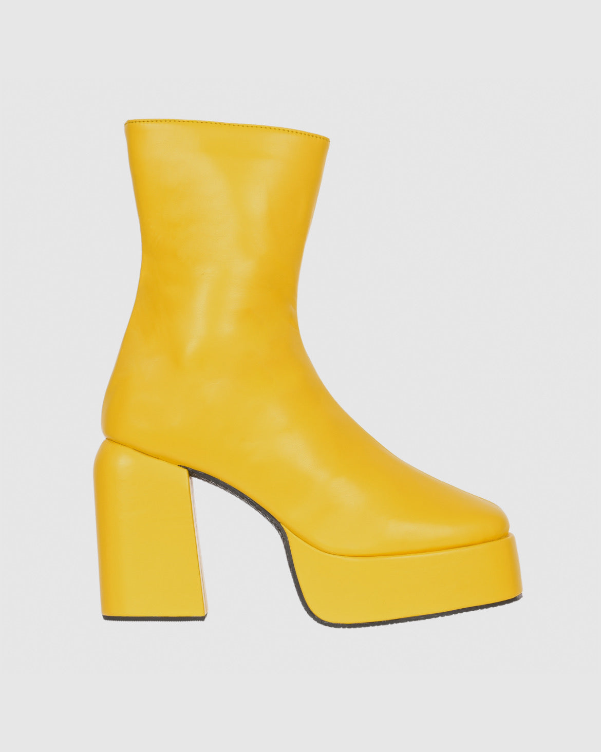 Yellow sale chunky boots